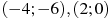 (-4;-6),(2;0)