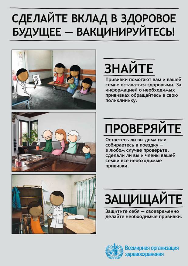 Всемирной недели иммунизации - Знайте. Проверяйте. Защищайте.