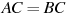 AC=BC