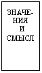 Подпись: ЗНАЧЕ-НИЯ
И СМЫСЛ