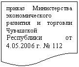 Блок-схема: документ: приказ Министерства экономического развития и торговли Чувашской Республики от 4.05.2006 г. № 000
