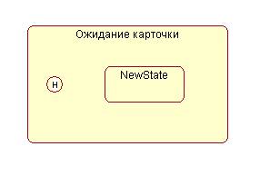 Превращение состояния Ожидание карточки в композитное состояние