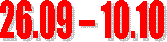 26.09 � 10.10 