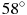 58^\circ
