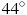 44^\circ