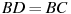 BD = BC