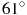 61^\circ