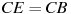 CE = CB