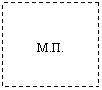 Подпись: М.П.