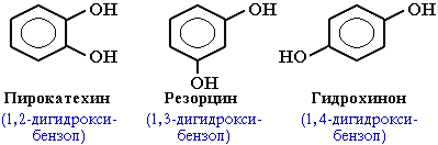 Двухатомные фенолы
