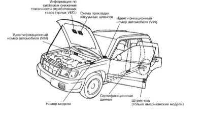 Идентификационные номера автомобиля Subaru Forester