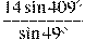 \frac{14\sin