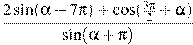 \frac{2\sin