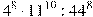 4^{8}\cdot 11^{10}:{44}^{8}