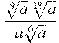\frac{\sqrt[9]{a}\sqrt[18]{a}}{a\sqrt[6]{a}}