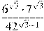 \frac{6^{\sqrt{3}}\cdot