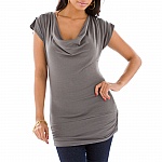 ��������: Studded Shoulder Cowl Neck Tun