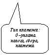 Скругленная прямоугольная выноска: Тип платежа:
0 –уплата налога, сбора, платежа