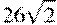 26\sqrt{2}