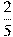 \frac{2}{5}