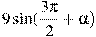 9\sin (\frac{3\pi }{2} +\alpha )