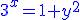 http://www.imathas.com/cgi-bin/mimetex.cgi?\color%7bblue%7d%7B%7B3%7D%7D%5E%7B%7Bx%7D%7D%3D%7B1%7D%2B%7B%7By%7D%7D%5E%7B%7B2%7D%7D
