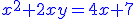 http://www.imathas.com/cgi-bin/mimetex.cgi?\color%7bblue%7d%7B%7Bx%7D%7D%5E%7B%7B2%7D%7D%2B%7B2%7D%7Bx%7D%7By%7D%3D%7B4%7D%7Bx%7D%2B%7B7%7D