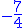 http://www.imathas.com/cgi-bin/mimetex.cgi?\color%7bblue%7d-%5Cfrac%7B%7B7%7D%7D%7B%7B4%7D%7D