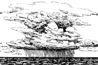 Рис. 113. Кучево-дождевое облако ("наковальня").
