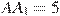 AA_1=5