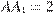 AA_1=2