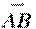 \overset{\to }{\mathop{AB}}\,