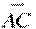 \overset{\to }{\mathop{AC}}\,