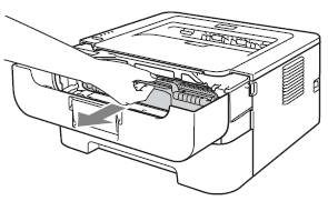 ��������: Take out drum unit and toner cartridge assembly