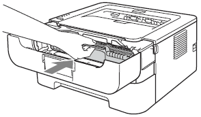 ��������: Put drum unit and toner cartridge assembly