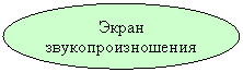 Овал: Экран звукопроизношения