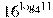 {{16}^{{{\log }_{4}}11}}