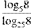 \frac{{{\log }_{5}}8}{{{\log }_{25}}8}