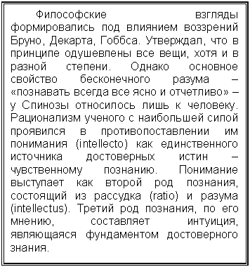 �������: ����������� ������� ���������-���� ��� �������� ��������� �����, ��-�����, ������. ���������, ��� � �������� ���������� ��� ����, ���� � � ������ �������. ������ �������� �������� ���-��������� ������ � «��������� ������ ��� ���� � ���������» � � ������� ���������� ���� � ��������. ����������� ������� � ���������� ����� ��������� � ���-��������������� �� ��������� (intellecto) ��� ������������� ��������� ����������� ����� � ������������ ��������. ��������� ��������� ��� ������ ��� ��������, ��������� �� �������� (ratio) � ������ (intellectus). ������ ��� ��������, �� ��� ������, ���������� ��������, ��-�������� ����������� ������������ ������.