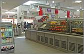 Bright and inviting dining hall