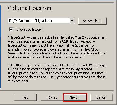 TrueCrypt GUI