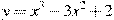 y=x^3-3x^2+2
