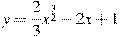 y=\frac{2}{3}x^{\frac{3}{2}}-2x+1
