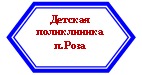 Блок-схема: подготовка: Детская поликлиника
п.Роза