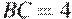 BC = 4