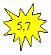 ����� 1: 5,7