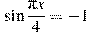 \sin \frac{\pi x}{4}=-1