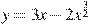 y=3x-2x^{\frac{3}{2}}