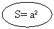 ����: S= a²