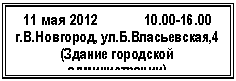 Подпись: 11 мая 2
г.В.Новгород, ул.Б.Власьевская,4
(Здание городской администра-ции)